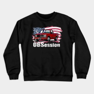 OBS Obsession Chevy C/K trucks General Motors 1988 and 1998 pickup trucks, heavy-duty trucks square body Old body style Crewneck Sweatshirt